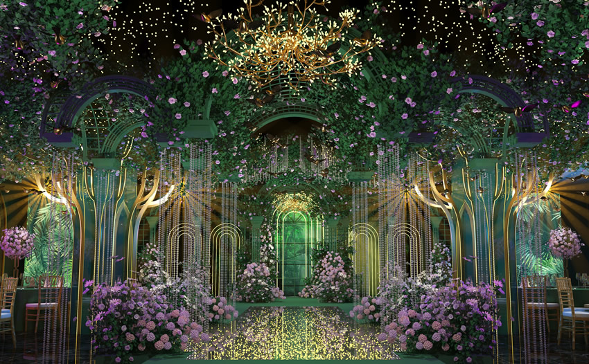 邵东奇妙森林婚礼堂效果展示