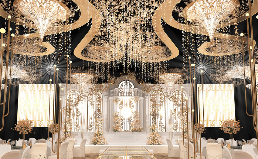 邵东花木兰喜事汇金色大厅效果展示